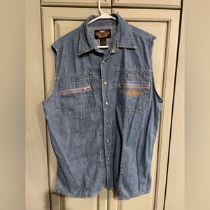 Harley Davidson button up shirt XL